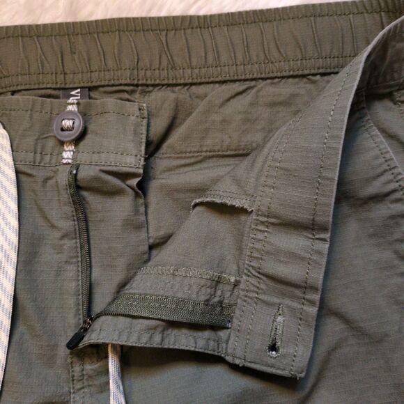 Vuori Vintage Ripstop Pants Womens Large Olive Green Cotton Stretch VW450 - Picture 10 of 12